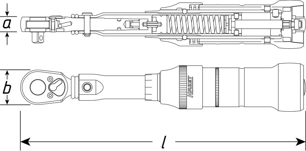 HAZET Drehmomentschlüssel SYSTEM 6000 CT